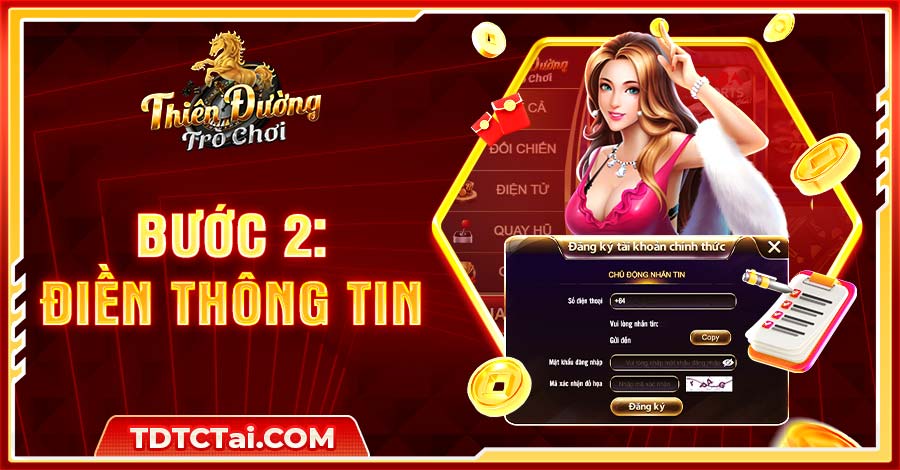 Tại bước này, bạn chỉ cần điền đầy đủ thông tin vào biểu mẫu xuất hiện