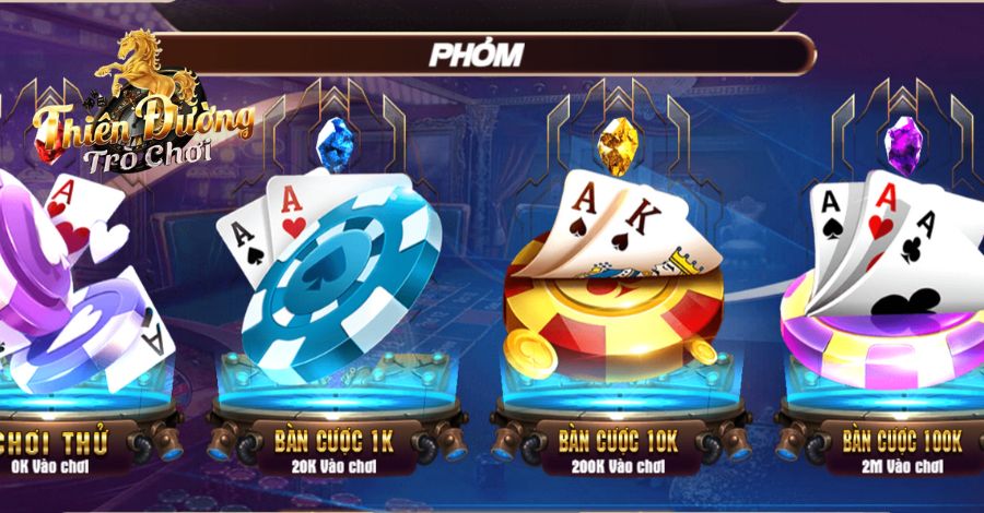 Tá lả Phỏm tại Thiên Đường Trò Chơi chất lượng